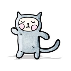 funny cartoon cat N38
