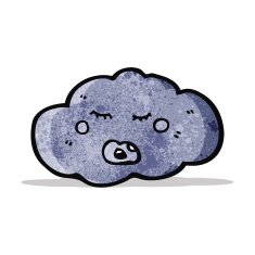 Cartoon Rain Cloud N17