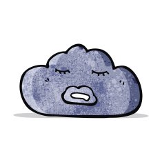 Cartoon Rain Cloud N18