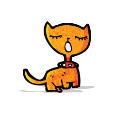 funny cartoon cat N41