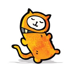 funny cartoon cat N44