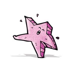 pink star cartoon character N4