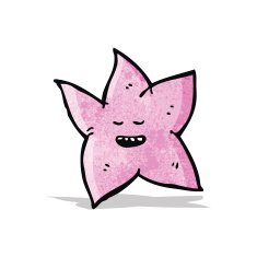 pink star cartoon character N5