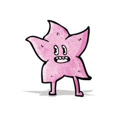 pink star cartoon character N6