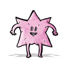 pink star cartoon character N8