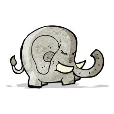 Cartoon Elephant N42