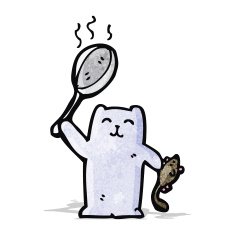 cartoon cat with mouse N2