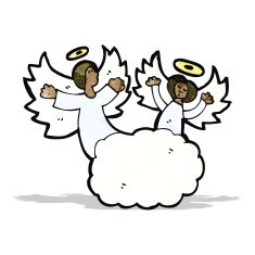 cartoon angel in heaven N2