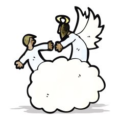 cartoon angel in heaven N3