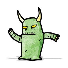 funny cartoon monster N5