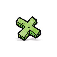 cartoon multiplication symbol