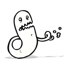 cartoon spooky ghost N31