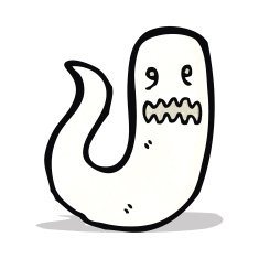 cartoon spooky ghost N33
