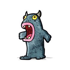 Cartoon monster N28