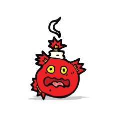 cartoon bomb ready to blow N2