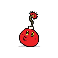 cartoon bomb ready to blow N3