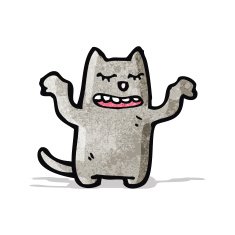 Cartoon Cat N122