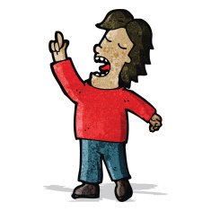cartoon talking man N12