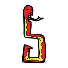funny cartoon snake N17