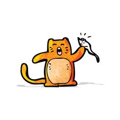 funny cartoon cat N47
