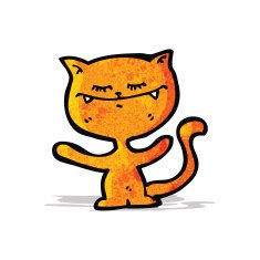 funny cartoon cat N49