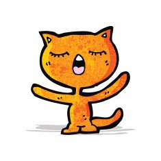 funny cartoon cat N50