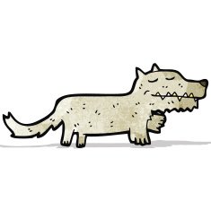 Cartoon Wolf N49