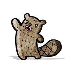 funny cartoon beaver N6
