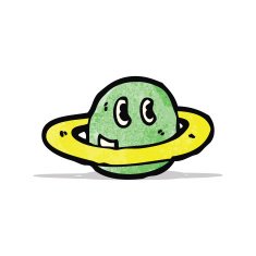 cartoon planet symbol
