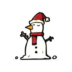 Cartoon Snowman N38