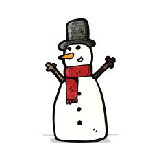 Cartoon Snowman N39