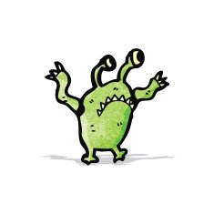Cartoon monster N32