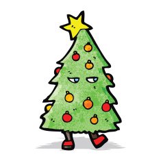 christmas tree cartoon character N2