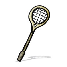 cartoon squash racket N2