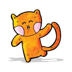 funny cartoon cat N53