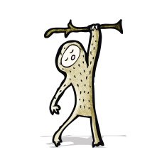 Funny Cartoon Monkey N19