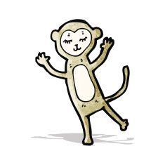 Funny Cartoon Monkey N21