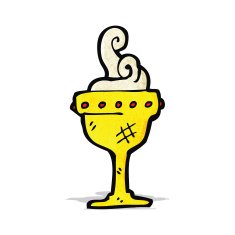 cartoon steaming cup