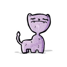 funny cartoon cat N56