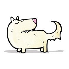 cartoon well trained dog N2