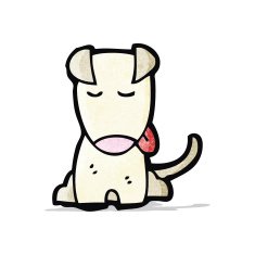 carton little dog