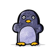 Cartoon penguin N11