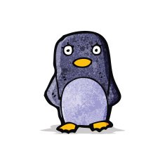 Cartoon penguin N12