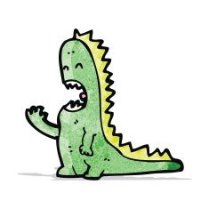 cartoon dinosaur N23