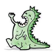 cartoon dinosaur N25