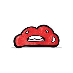 Cartoon Red Lips N4