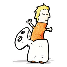 cartoon halloween ghost costume N6