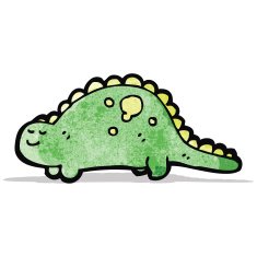 cartoon dinosaur N33