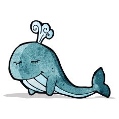 Cartoon Whale N26