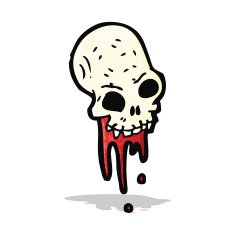 Cartoon Skull N26